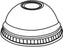 Dome Lid 700 Series PET Cup, 1000/Cs - PLD07