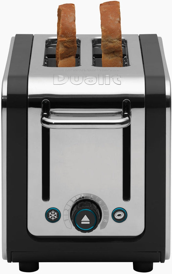 Dualit - Design Series Black & Steel 2 Slice Toaster - DDS26555
