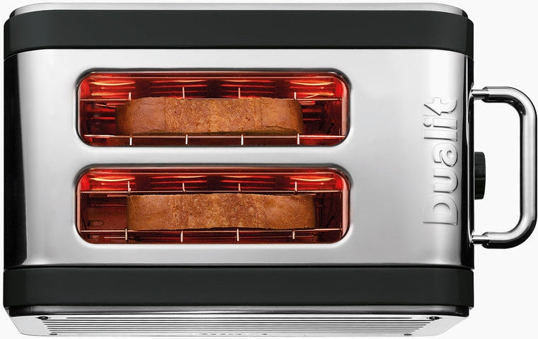 Dualit - Design Series Black & Steel 2 Slice Toaster - DDS26555