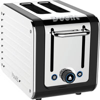 Dualit - Design Series Black & Steel 2 Slice Toaster - DDS26555