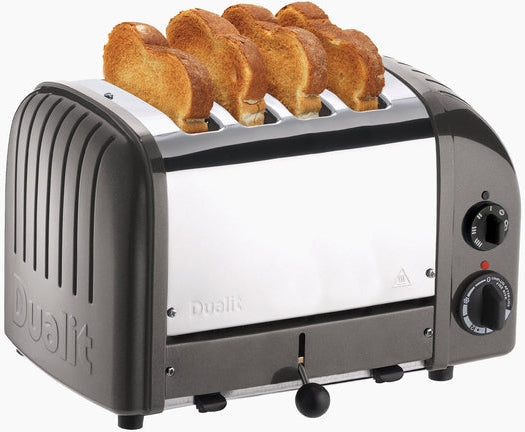 Dualit - NewGen 4 Slice Metallic Charcoal Toaster - DU-CTMC-4