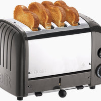Dualit - NewGen 4 Slice Metallic Charcoal Toaster - DU-CTMC-4