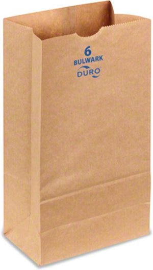 Duro - Bulwark #6 Extra Heavy Duty Paper (SOS) Bags, 400/Bn - 71006