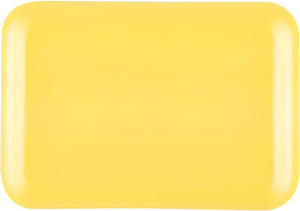 Dyne-A-Pak Inc. - 8.25" x 5.75" x 0.62" 2S Yellow Foam Meat Trays, 500 Per Case - 201002SY00