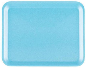 Dyne-A-Pak Inc. - 8.25" x 5.75" x 1" 2/2D Blue Foam Meat Trays,500/cs - 2010020B00