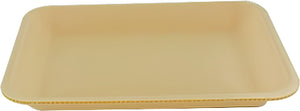 Dyne-A-Pak Inc. - 8.25" x 5.75" x 1" 2/2D Yellow Foam Meat Trays, 500 Per Case - 2010020Y00
