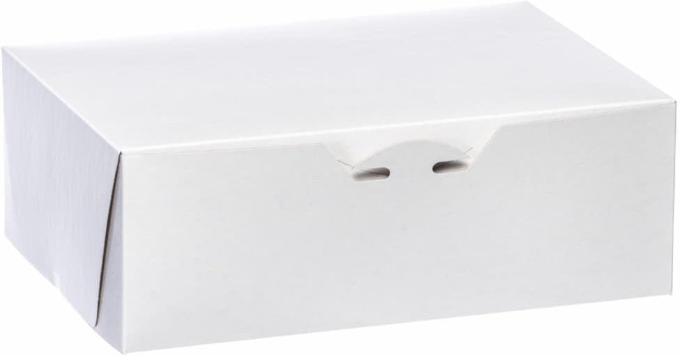 EB Box - 10" x 7" x 3.5" White Cake Boxes, 200/Bn - 1-83