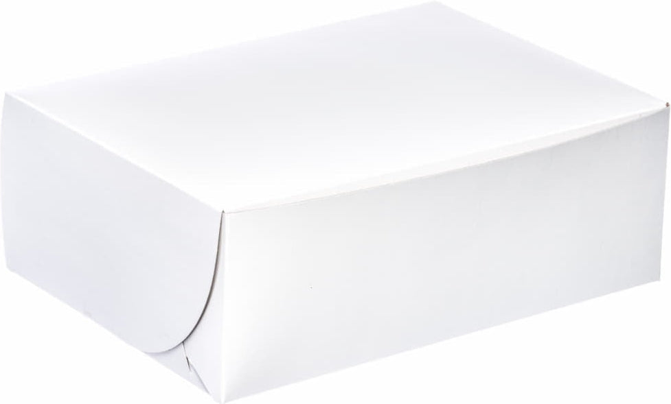 EB Box - 14" x 14" x 6" White Cake Boxes, 50/Bn - 1-38