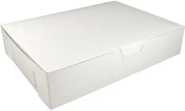 EB Box - 22" x 15" x 4" White Cake Boxes, 50/bn - 237