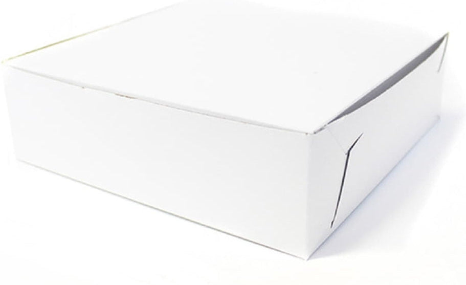 EB Box - 25.125" x 17.125" x 5" White Full Slab Cake Boxes, 25/bn - 1-1682