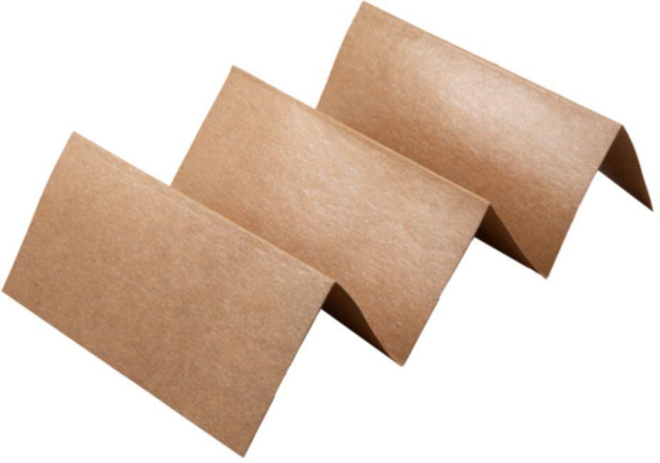 EB Box - #3 Kraft Taco Insert Unglued, 20pt 200/cs, Bending chip With Light Anti Grease Coating On 1 side - EBB-6277A