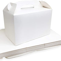EB Box - 4" x 4" x 4" White 1 Pack Window Cupcake Box, 100/cs - 1-3456