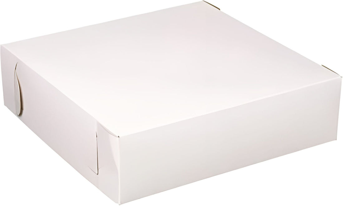 EB Box - 9" x 6" x 2.5" White Cake Boxes, 250/Bn - 1-25