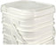E. Hofmann Plastics - 5.3 Lt. White Plastic Empty Pail With Handle Each - 2359810
