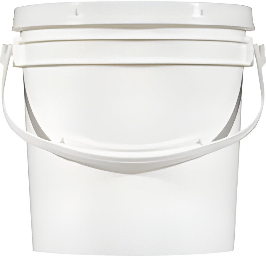 E. Hofmann Plastics - 8.4 Liters White Pail With Plastic Handle - PR0840001MHS0240