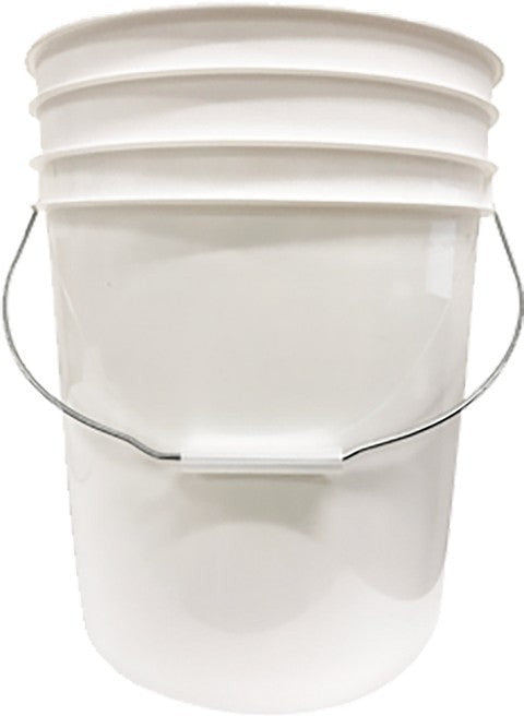 E. Hofmann Plastics - White Plastic Pail with Metal Handle - PR1700 (Special Order Item)