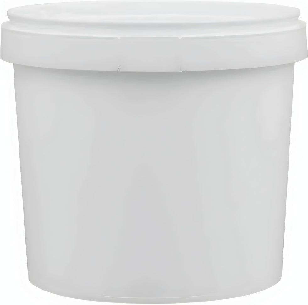 E. Hofmann Plastics - White Tamper Evident Lid for PR1100 Plastic Pail - LR1100 (Special Order Item)