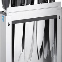 Edlund - 10-Slot Enclosed Stainless Steel Knife Rack with Open Back - KR-699