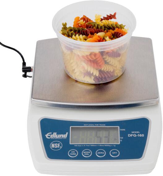 Edlund - 10 lb Digital Portion Scale with 6" x 6 3/4" Stainless Steel Platform - DFG-160