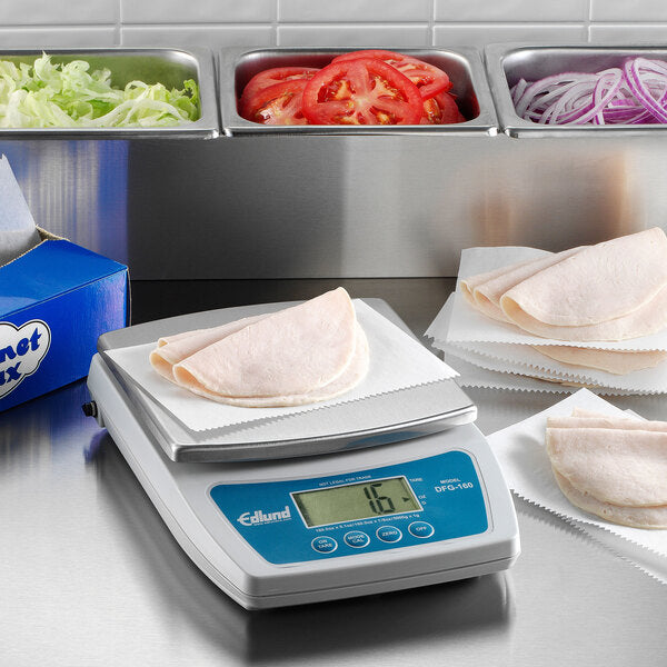 Edlund - 10 lb Digital Portion Scale with 6" x 6 3/4" Stainless Steel Platform - DFG-160