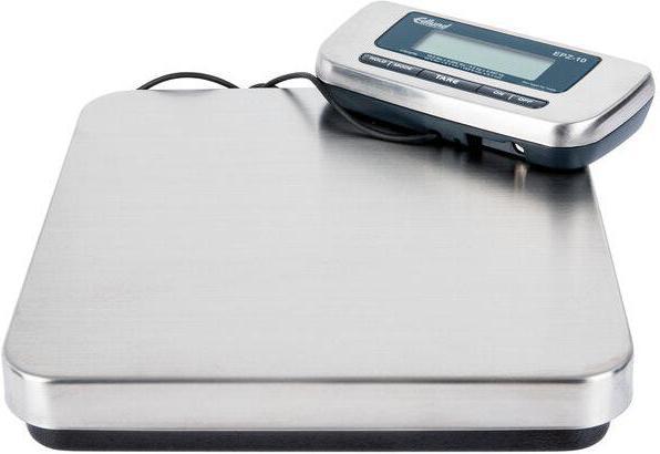 Edlund - 10 lb Stainless Steel Digital Pizza Scale with Foot Tare - EPZ-10H
