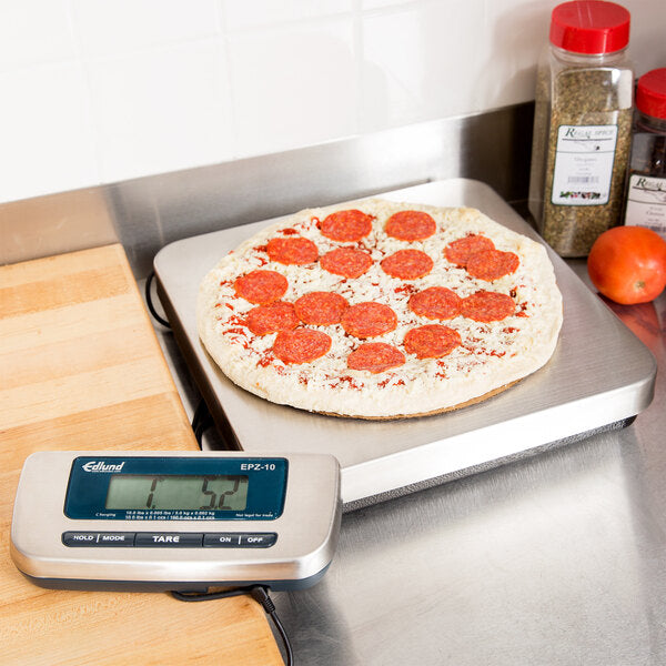 Edlund - 10 lb Stainless Steel Digital Pizza Scale with Foot Tare - EPZ-10H