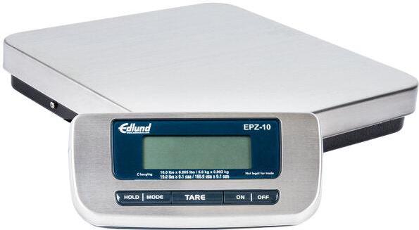 Edlund - 10 lb Stainless Steel Digital Pizza Scale with Foot Tare - EPZ-10H