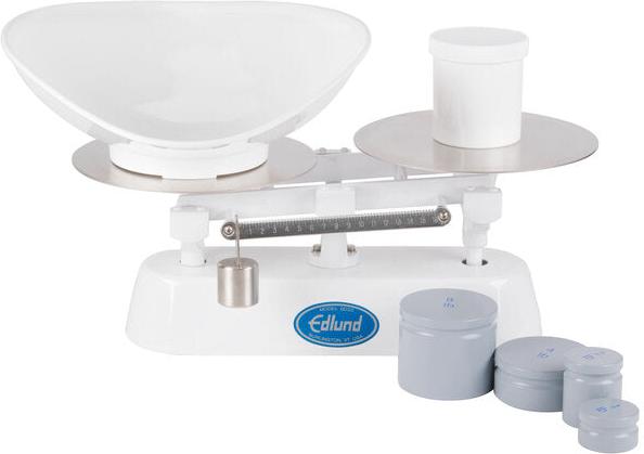 Edlund - 16 lb Baker's Dough Scale with Stainless Steel Platters, Beam, and Poise - BDSS-16