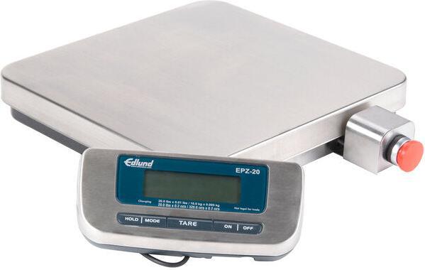 Edlund - 20 lb Stainless Steel Digital Pizza Scale with Front Tare - EPZ-20F