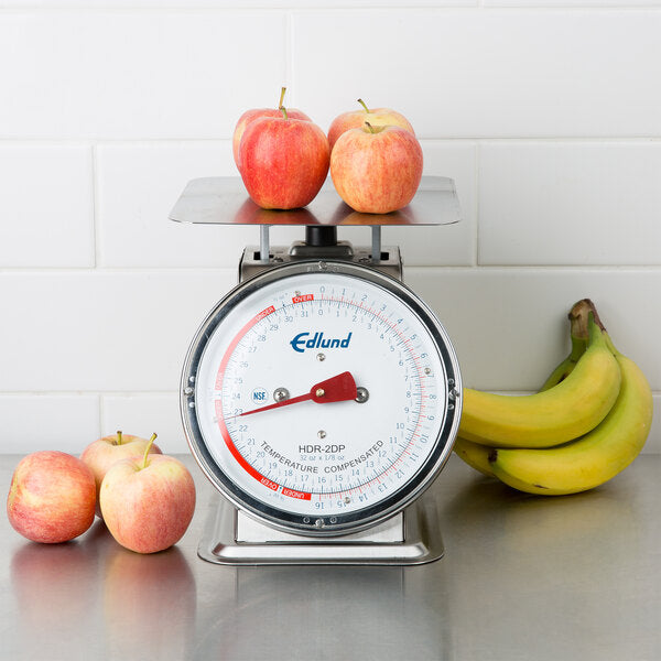 Edlund - 32 Oz Stainless Steel Portion Scale with 8 1/2" x 8 1/2" Platform - HDR-2 DP