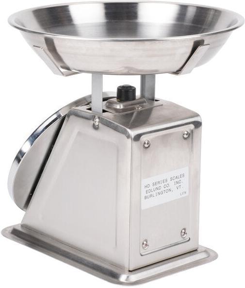 Edlund - 32 Oz Stainless Steel Portion Scale with 8 1/2" x 8 1/2" Platform and Bowl - HDR-2 DPB