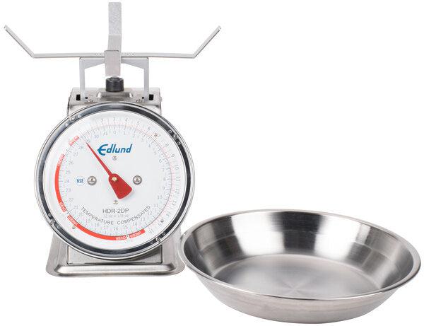 Edlund - 32 Oz Stainless Steel Portion Scale with 8 1/2" x 8 1/2" Platform and Bowl - HDR-2 DPB