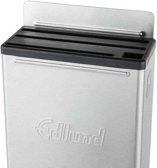 Edlund - 4-Slot HACCP Enclosed Stainless Steel Knife Rack with Black Insert - KR-50