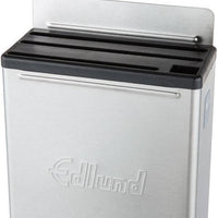 Edlund - 4-Slot HACCP Enclosed Stainless Steel Knife Rack with Black Insert - KR-50