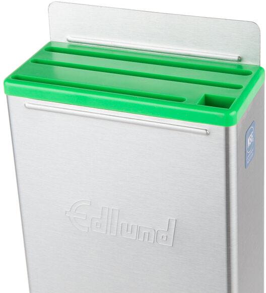Edlund - 4-Slot HACCP Enclosed Stainless Steel Knife Rack with Green Insert - KR-50G