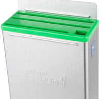 Edlund - 4-Slot HACCP Enclosed Stainless Steel Knife Rack with Green Insert - KR-50G