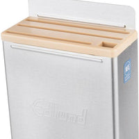 Edlund - 4-Slot HACCP Enclosed Stainless Steel Knife Rack with Tan Insert - KR-50T