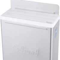 Edlund - 4-Slot HACCP Enclosed Stainless Steel Knife Rack with White Insert - KR-50W