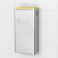 Edlund - 4-Slot HACCP Enclosed Stainless Steel Knife Rack with Yellow Insert - KR-50Y