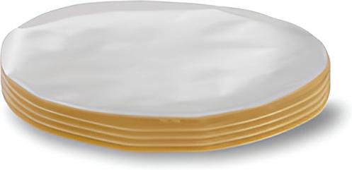 Edlund - 5" Round Cellophane Patty Separator For EBP-500 Burger Press, 500/Pk - CE111