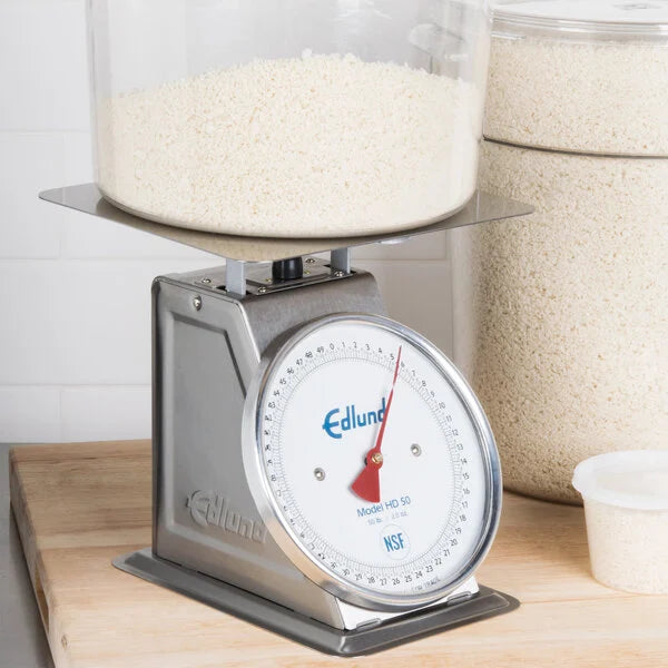 Edlund - 50 lb Heavy-Duty Receiving Scale with 10 3/4" x 9 1/2" Platform - HD-50