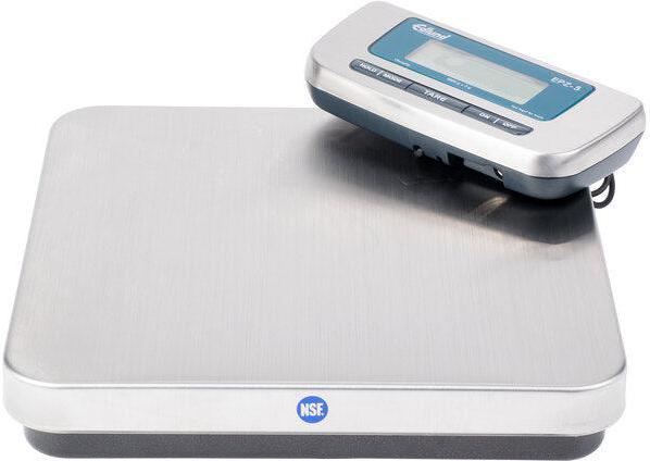 Edlund - 5000 Gram Stainless Steel Metric Digital Pizza Scale with Foot Tare - EPZ-5H