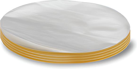 Edlund - 7" Round Cellophane Patty Separator For EBP-700 Burger Press, 500/Pk - CE112