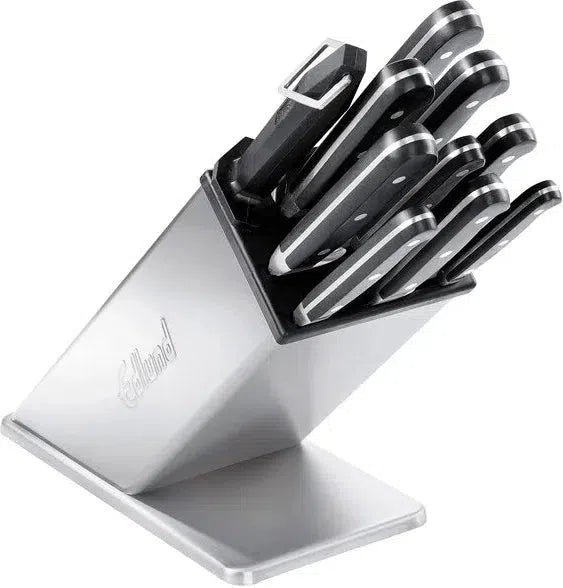 Edlund - 9" Slanted Stainless Steel Knife Block - KBS-2006