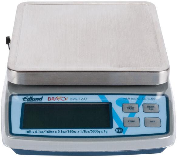 Edlund - BRAVO! 10 lb Digital Portion Scale with ClearShield Protective Cover - BRV-160