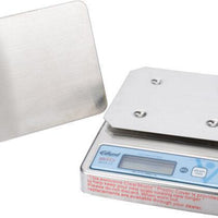 Edlund - BRAVO! 10 lb Stainless Steel Digital Portion Scale with ClearShield Protective Cover - BRVS-10