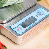 Edlund - BRAVO! 10 lb Stainless Steel Digital Portion Scale with ClearShield Protective Cover - BRVS-10
