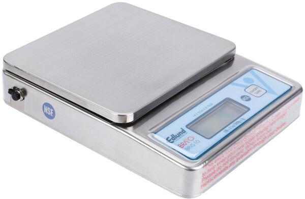 Edlund - BRAVO! 10 lb Stainless Steel Digital Portion Scale with ClearShield Protective Cover - BRVS-10