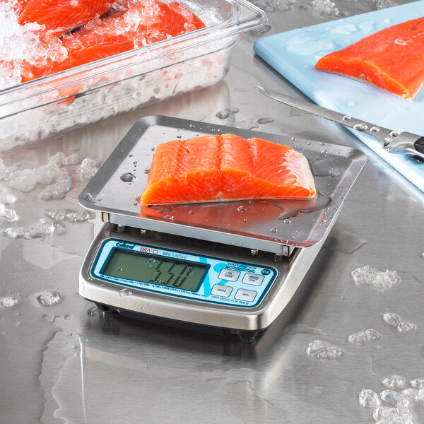 Edlund - BRAVO! 10 lb Submersible Waterproof Digital Portion Scale for Dry and Liquid Measuring - BRV-160W