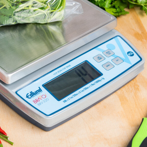 Edlund - BRAVO! 20 lb Digital Portion Scale with ClearShield Protective Cover - BRV-320
